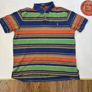Polo Ralph Lauren‎ Men's Big 2xl Stripped Polo Y2K